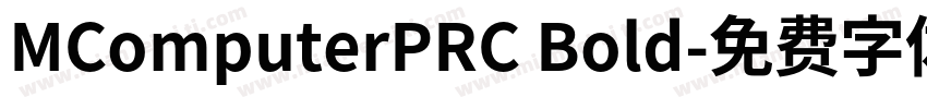 MComputerPRC Bold字体转换